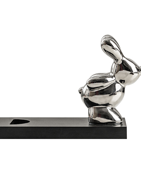 兔子红酒架装饰品乔迁礼物轻奢客厅玄关餐桌面餐边柜酒托酒柜摆件