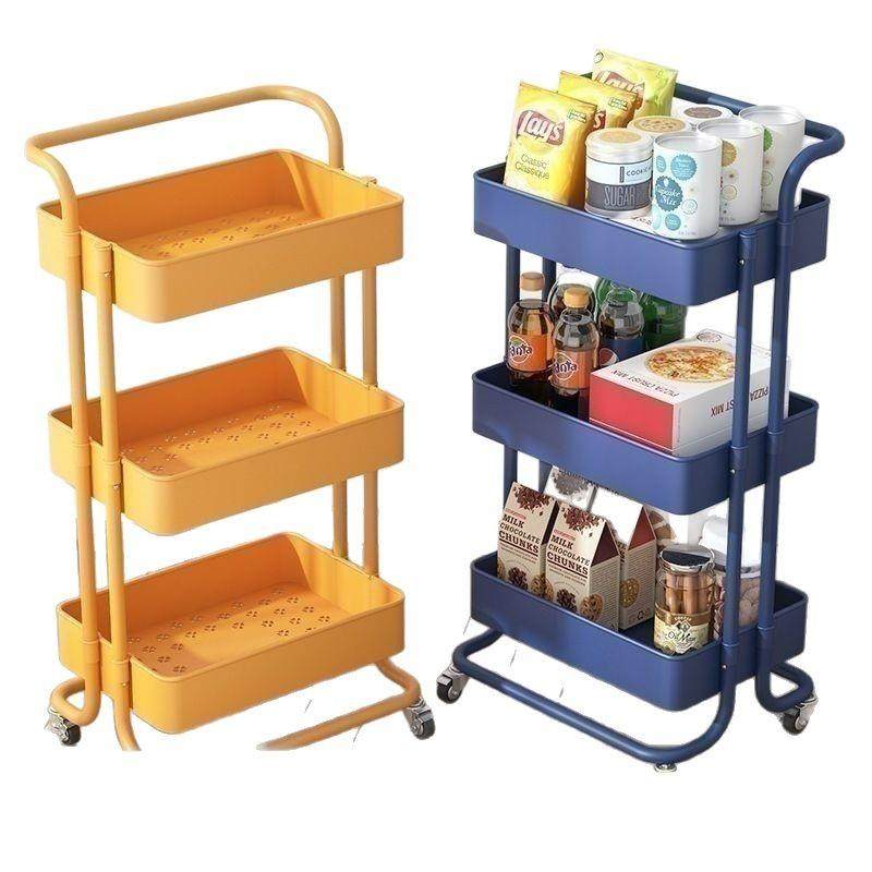 直销新款厨房小推车置物架落地可移动婴儿童书架零食蔬菜篮子收纳,淘宝优惠券,粉丝福利购,淘宝优惠卷