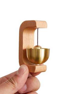 新款直销实木磁吸铃铛木制门铃多巴胺风铃吸门式入户日式乔饰手工