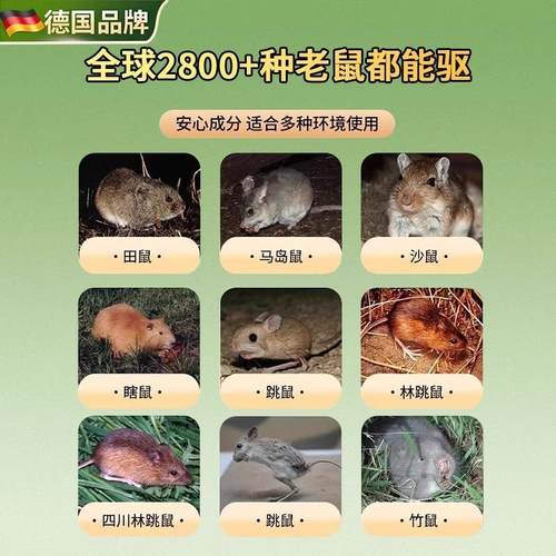 【老鼠克星】德国研发特效驱赶神器强力挂件驱鼠器捕家用室内 - 图0