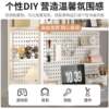 Desktop storage desk book SID rack desk desk storage hole board decorative rack computer two-layer workstation display