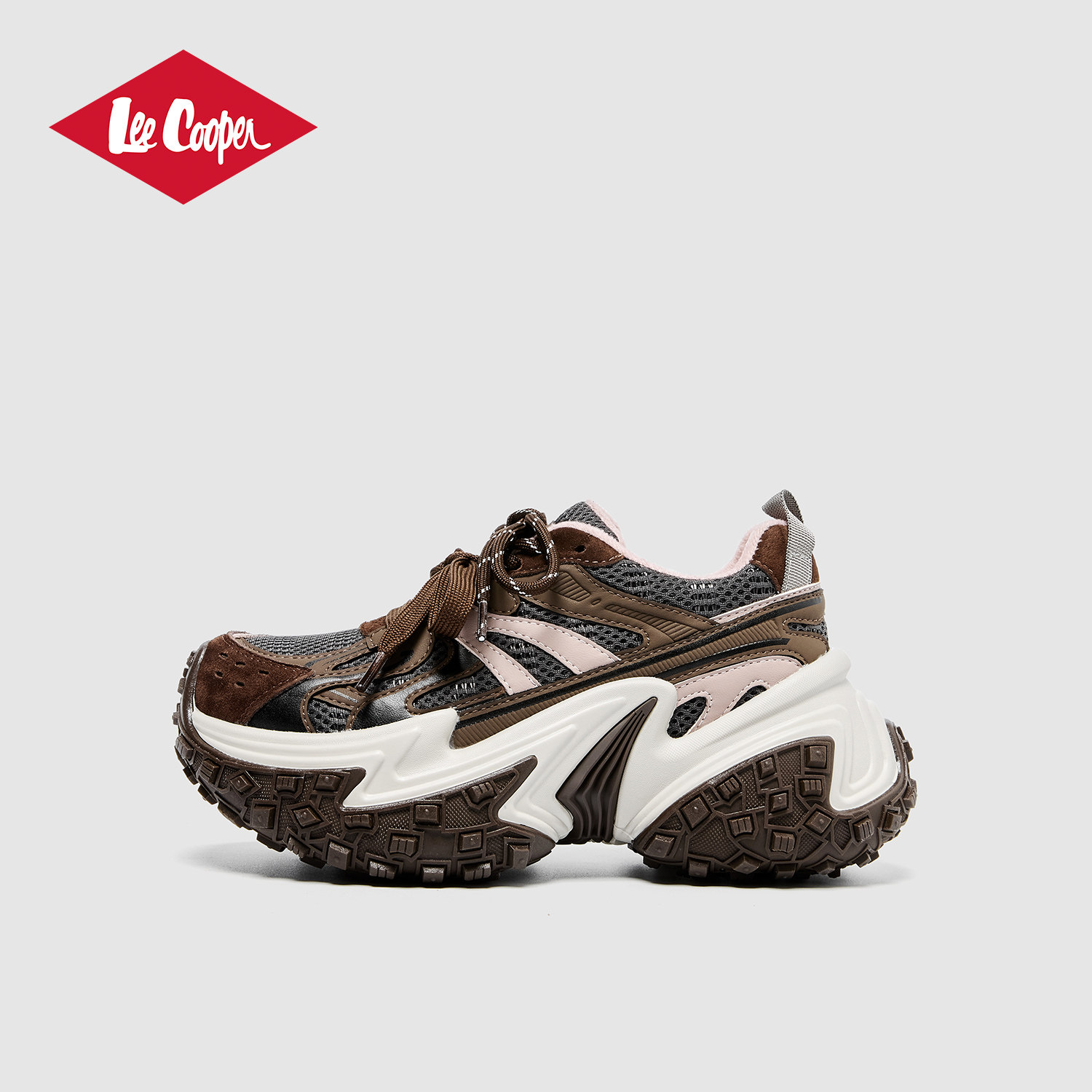Lee Cooper老爹鞋女款2025新款秋季小个子增高潮流加绒保暖轮胎鞋,淘宝优惠券,粉丝福利购,淘宝优惠卷