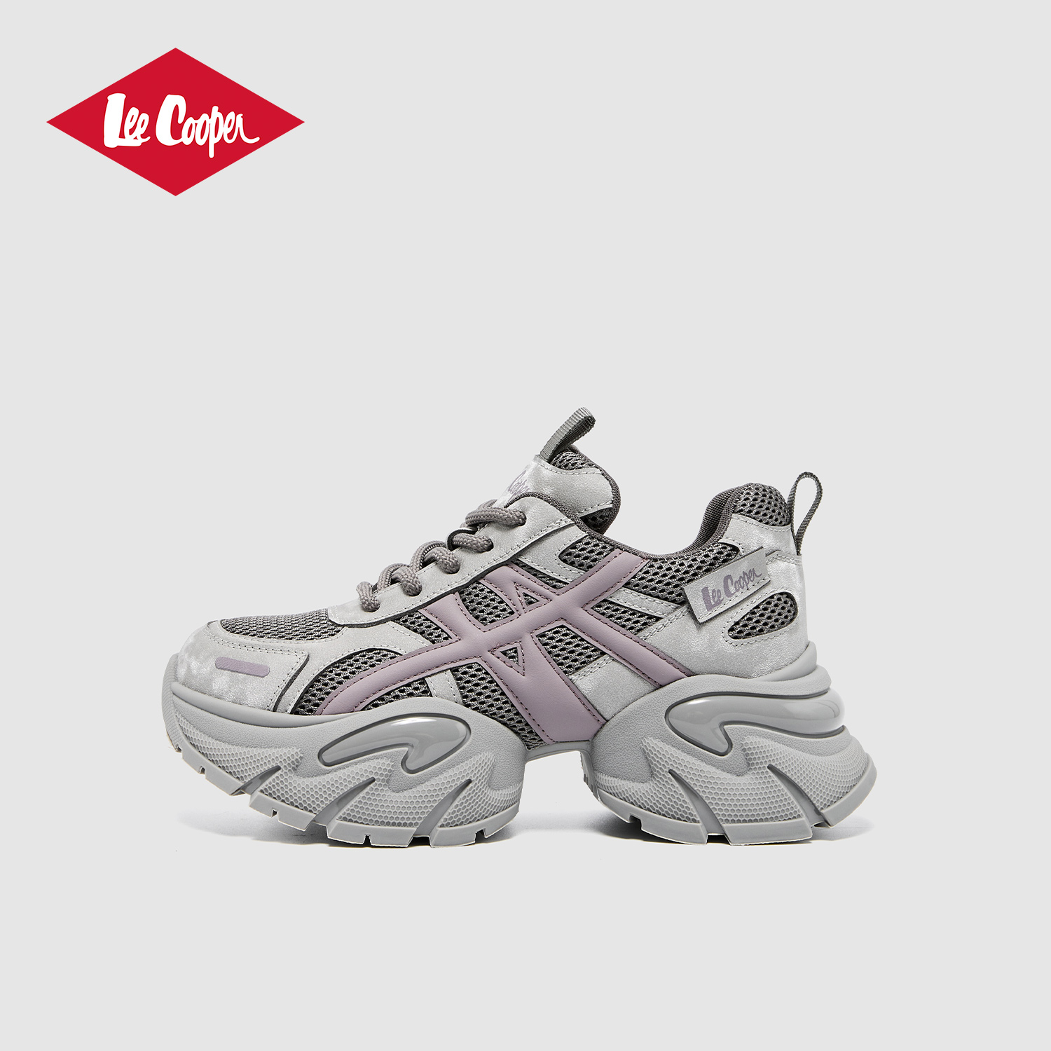 Lee Cooper厚底老爹鞋女款2025新款增高气垫运动鞋复古潮流休闲鞋 - 图3