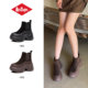 Lee Cooper velvet fashion boots 2025 new thick sole increased casual one-step velvet fashion women's boots