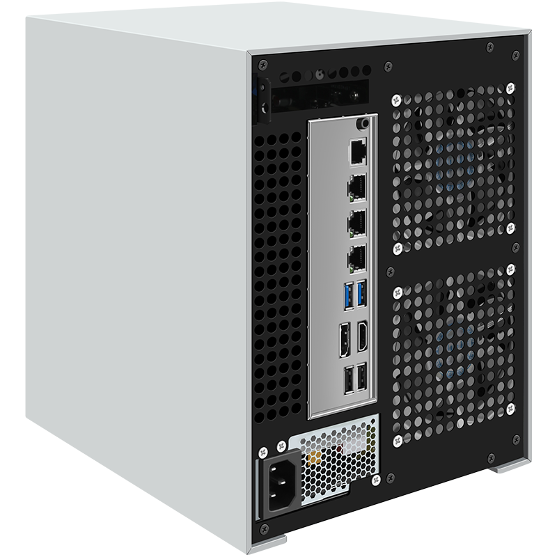 畅网J4125/N100/N150/N305/N355/8505/I5-12450H  DDR4 DDR5 M.2 NVME 六盘位6-BAY AIO ESXI PVE NAS整机