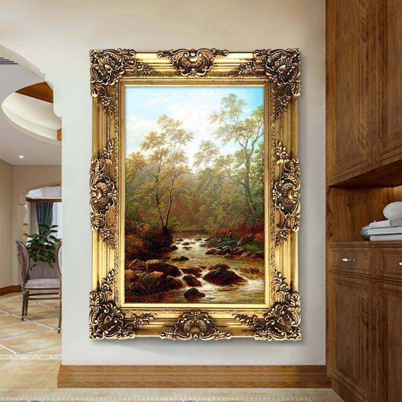 世界名画古典风画景画欧式油厅客装饰山水画美式玄关挂画壁画9745,淘宝优惠券,粉丝福利购,淘宝优惠卷