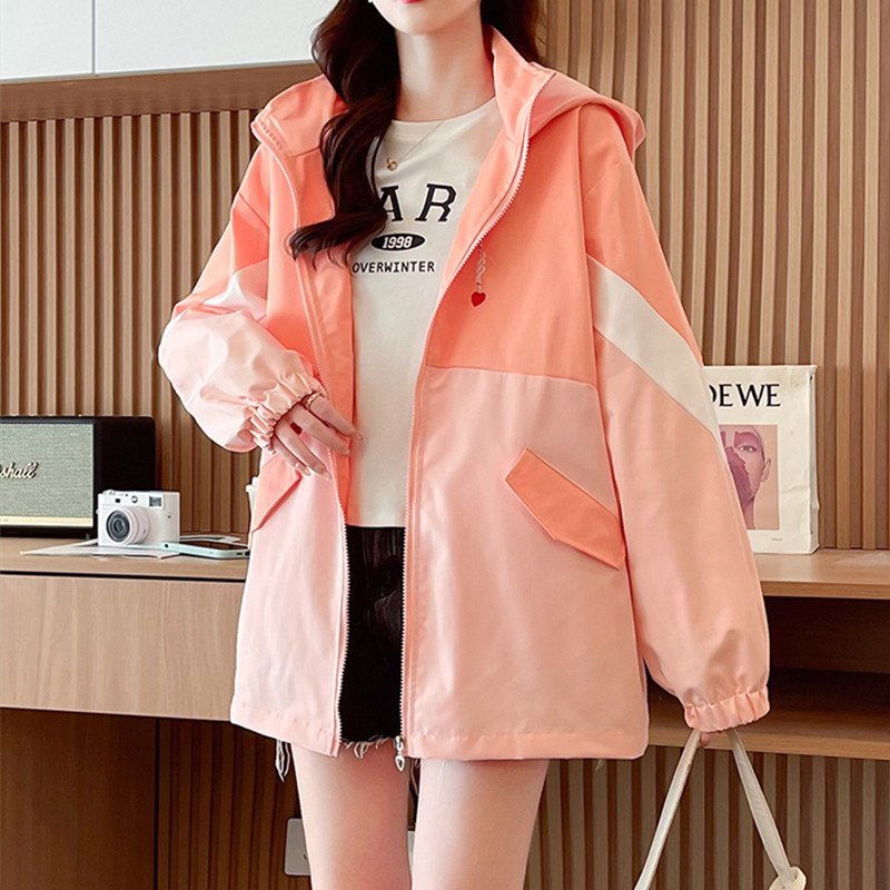 春季工装外套女春秋休闲百搭夹克少女风衣2025新款初中学生冲锋衣,淘宝优惠券,粉丝福利购,淘宝优惠卷