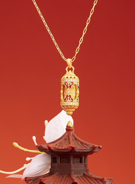 茉奢六字真言吊坠简约复古气质高级感轻奢小众新中式精致时尚项链