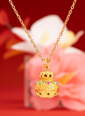 茉奢心悦财运连连钱袋吊坠高级感轻奢送女友马年新年礼盒礼物新款