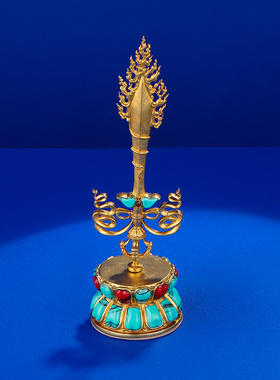 文殊剑摆件纯铜文殊智剑家居摆件金刚杵供奉文殊菩萨摆件供俱用品