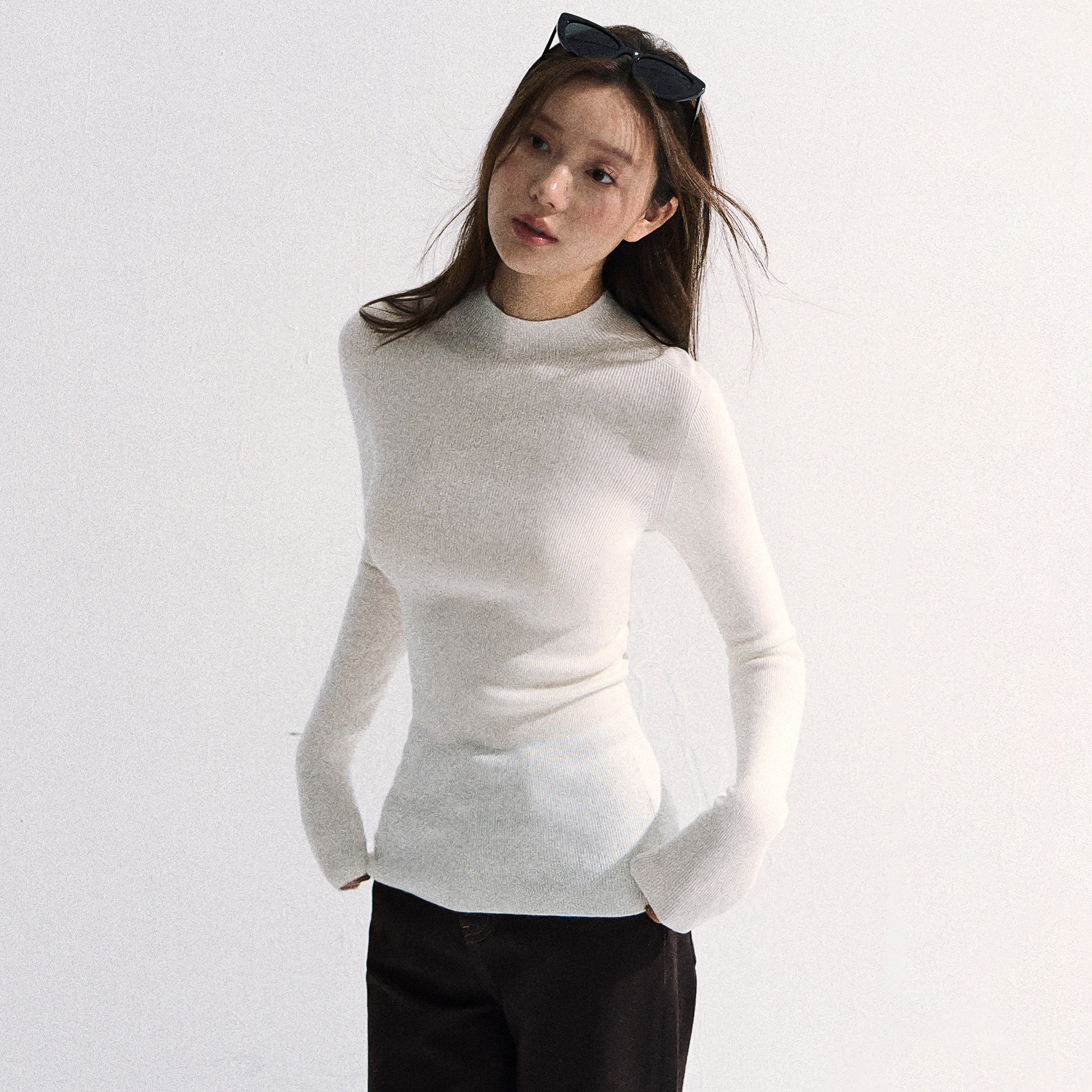 101PASSION半高领针织毛衣打底衫女秋冬内搭正肩修身显瘦长袖上衣,淘宝优惠券,粉丝福利购,淘宝优惠卷