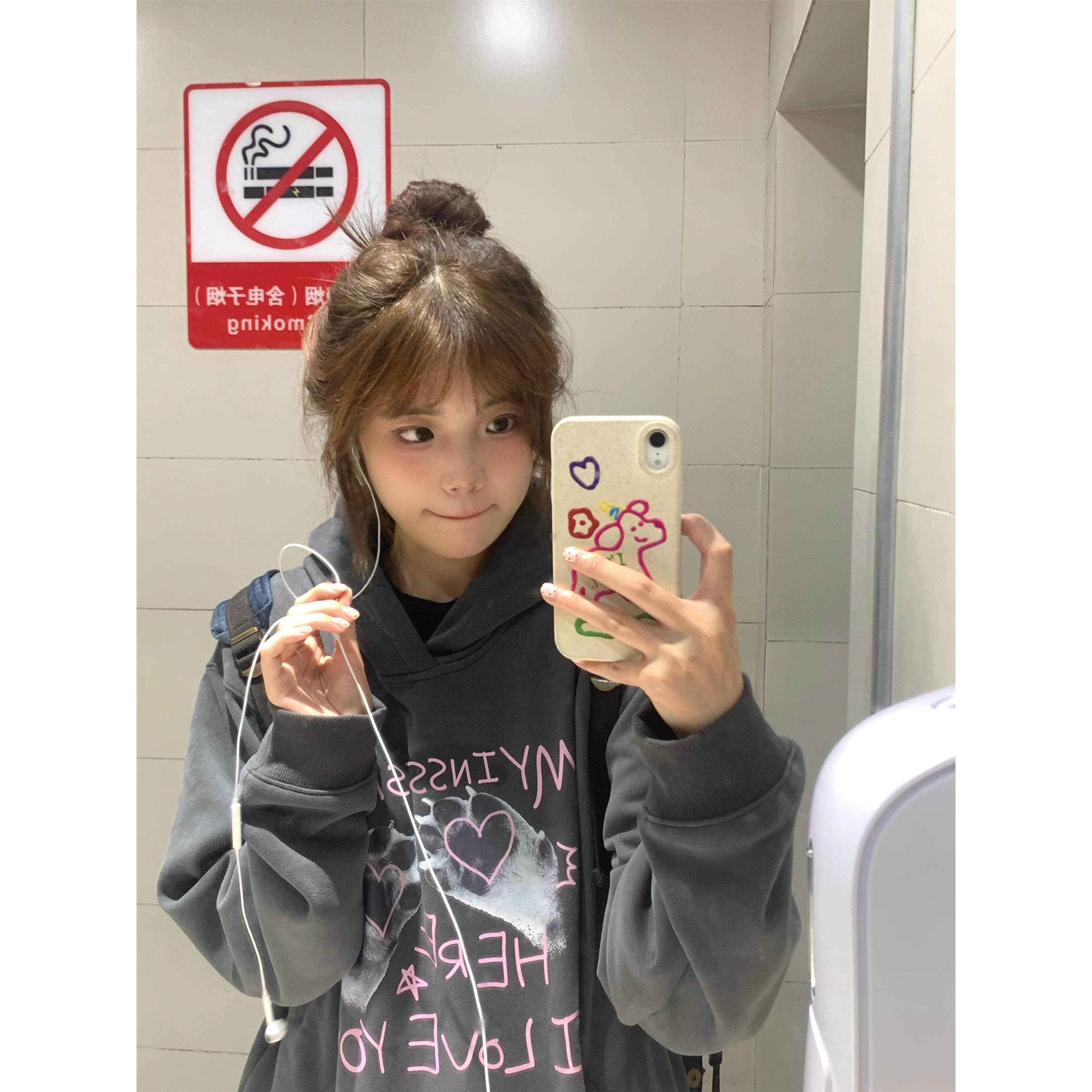 猫爪印花重磅加绒加厚连帽卫衣男女2025新款秋冬宽松美式慵懒外套,淘宝优惠券,粉丝福利购,淘宝优惠卷