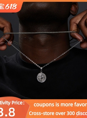 Travel Pendant Necklaces Men Cuban Chain Casual Retro Collar