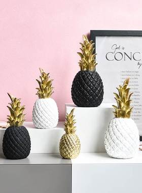 北欧风创意菠萝客厅餐厅家居酒柜橱窗道具时尚个性软装饰摆件