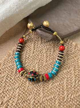 尼泊尔串珠手工藏式异域风手链