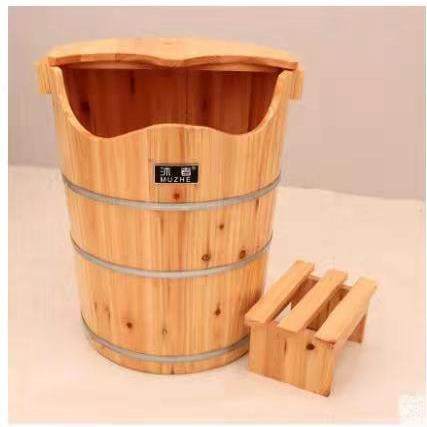 CM高杉4木泡脚木桶5洗蒸脚桶膝KXN盖下家用养生熏桶足疗木赵之孙 - 图1