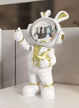 新款直销太空人宇航员书桌高级感小摆件客厅酒柜儿童房卧室柜子软