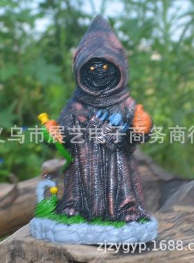 新款直销跨境星球大战花园草坪雕塑装饰户外庭院万圣节树脂工艺品