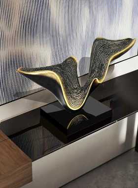 新款直销异之舞动现代酒店大堂大型抽象雕塑艺术品过道走廊客厅落