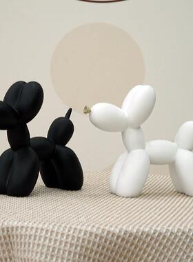 新款直销北欧炫彩涂鸦气球狗树脂工艺品摆件家居客厅酒柜电视柜玄