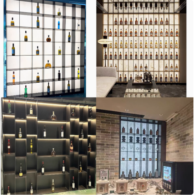 不锈钢酒柜亚克力发光背板金属吧台展柜餐边装饰柜书房置物实心柜,淘宝优惠券,粉丝福利购,淘宝优惠卷