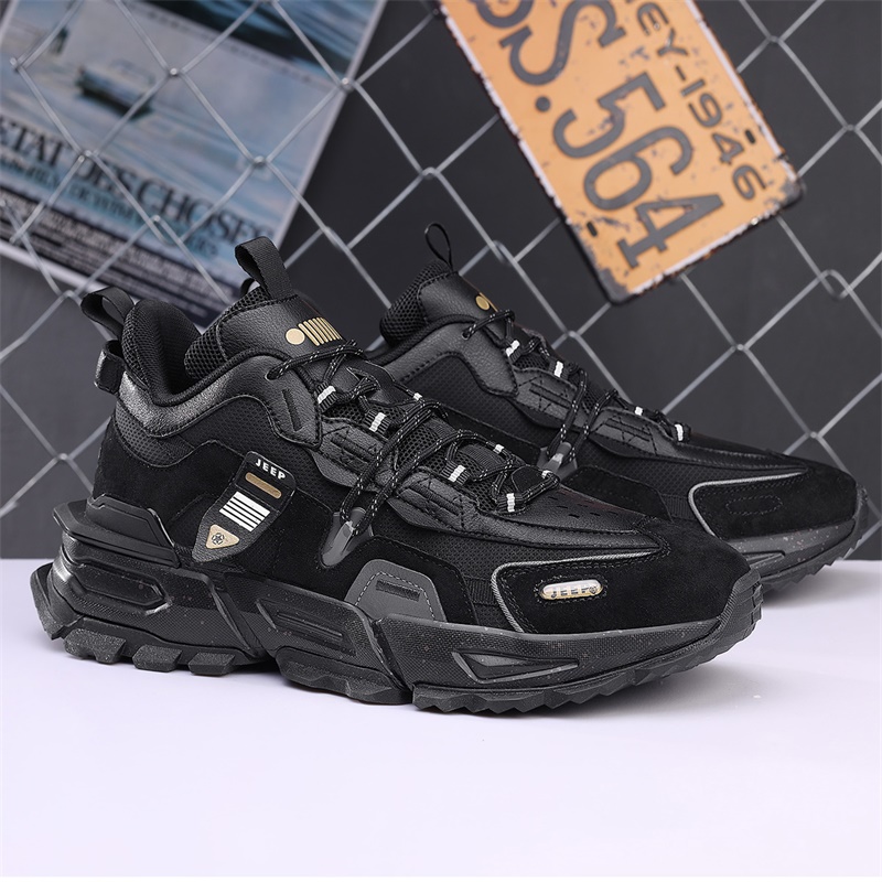 JEEP SPIRIT吉普老爹鞋春秋新款潮流男士厚底运动休闲鞋百搭增高