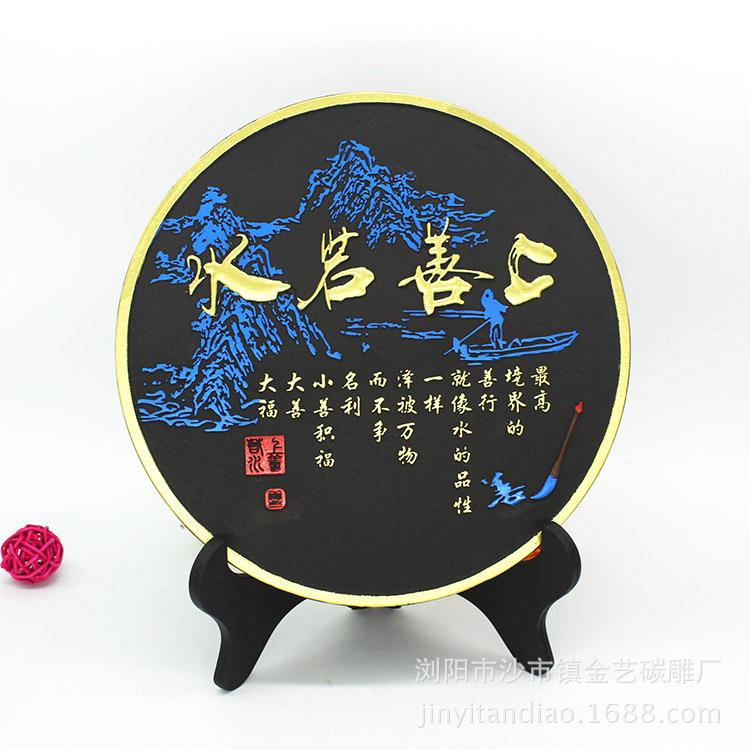 新款直销炭雕工艺品活性碳雕商务礼品创意新奇家居摆件 - 图1