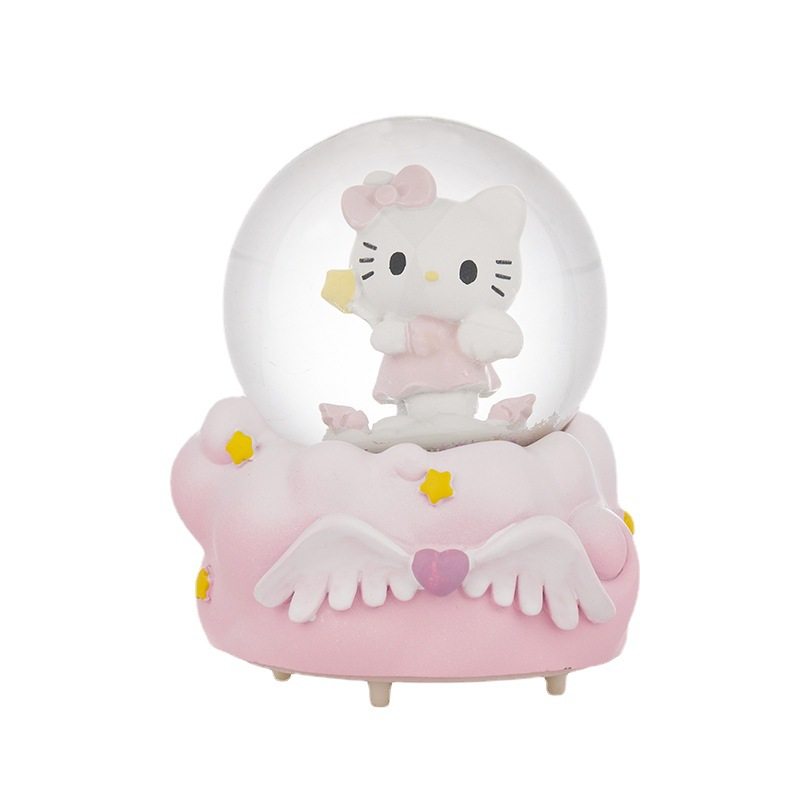 天使Kt迷你小号水晶球七彩灯光摆件可爱卡通学生闺蜜朋友生日礼物,淘宝优惠券,粉丝福利购,淘宝优惠卷