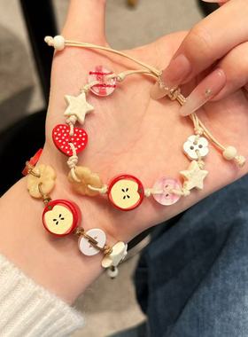 苹果乐园少女心手链简约百搭