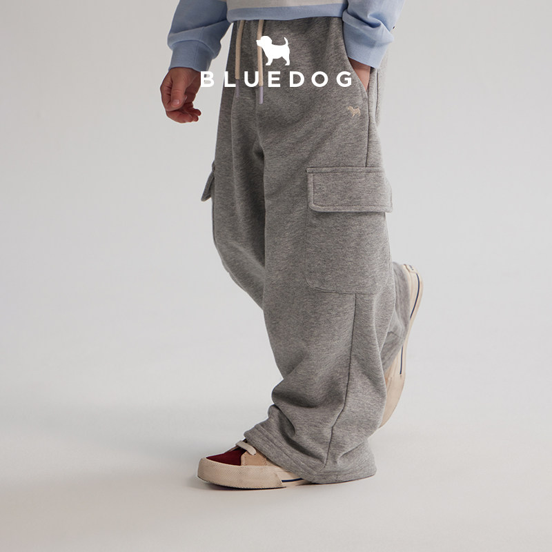 BLUEDOG蓝狗韩国进口秋冬儿童男女中大两穿工装版型运动裤,淘宝优惠券,粉丝福利购,淘宝优惠卷