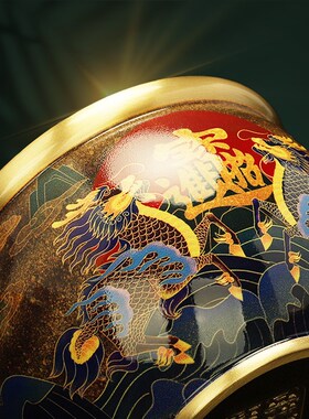 黄铜百福缸家居吉祥招财进宝米缸聚宝盆装饰品存钱罐铜富缸摆件