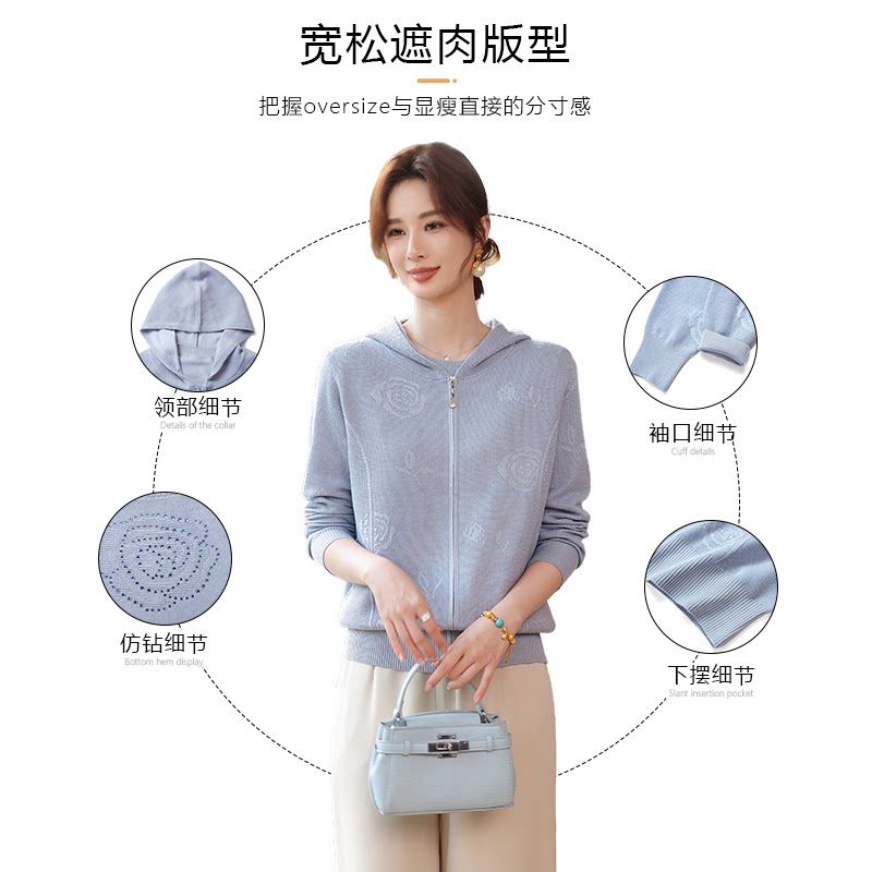 【所有女生的衣橱直播间】妍影妈妈春装针织衫两件套