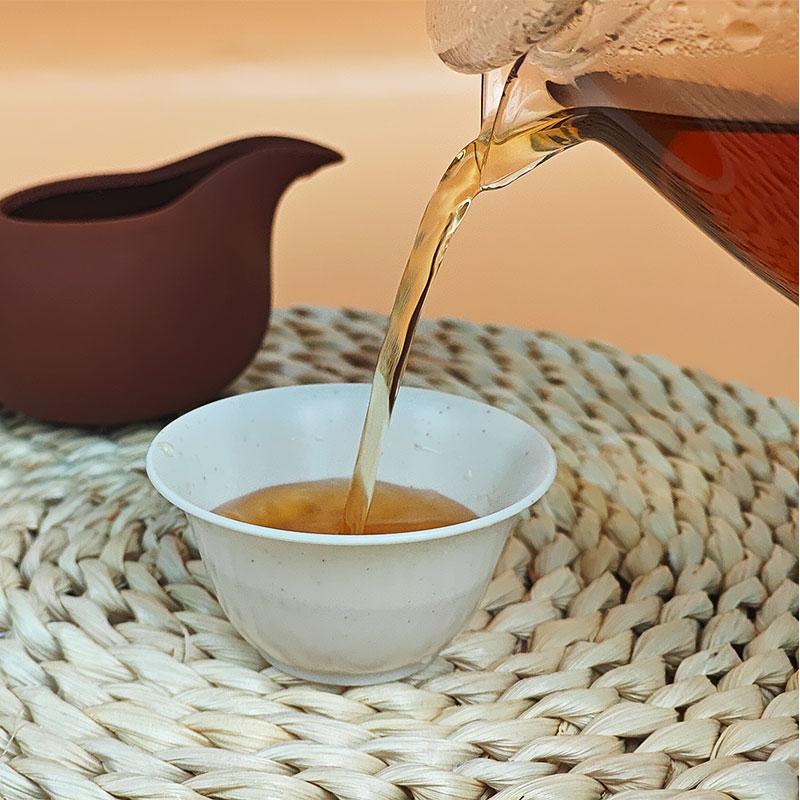 Portable office disposable tea set rice husk cup