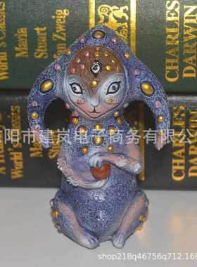 新款直销独立站幻想生物装饰树脂工艺品摆件庭院花园摆件迷你雕塑