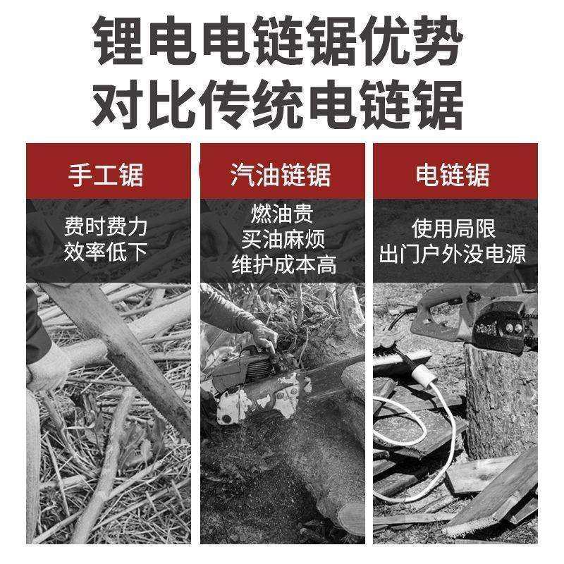 德国进口电锯无刷电锯充电电锯手持式电链锯充电式砍树修枝电锯,淘宝优惠券,粉丝福利购,淘宝优惠卷