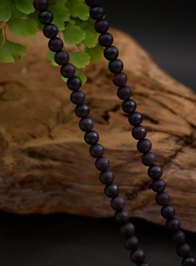 天然6MM降真香手链绿幽灵水晶108三圈高级感文玩手串女士款送女友