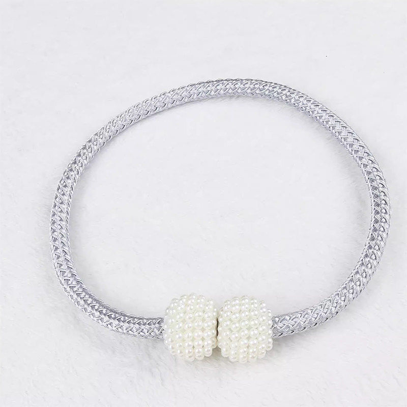 窗帘收纳绳珍珠免打孔扎束窗帘绑带一对装绑绳窗帘扣环扣绑饰,淘宝优惠券,粉丝福利购,淘宝优惠卷