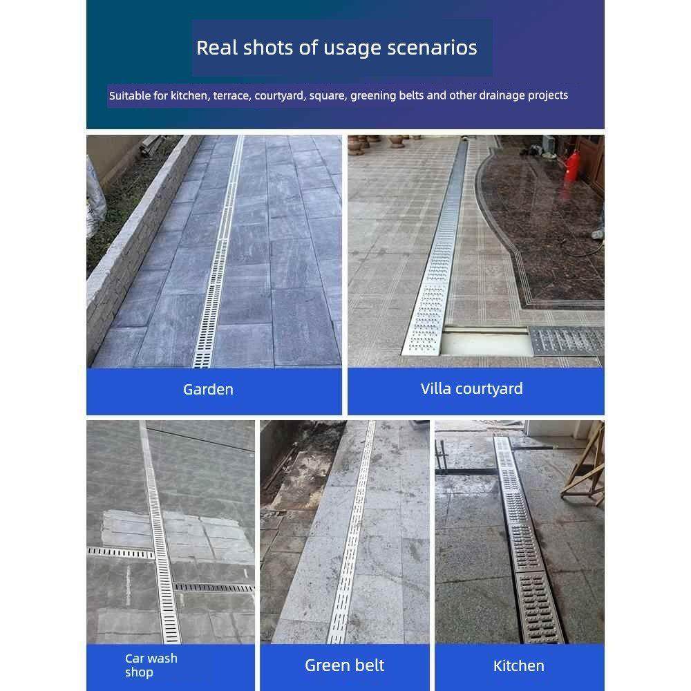 304不锈钢树脂成品排水沟u型槽厨房沟槽庭院沟下水道盖u型,淘宝优惠券,粉丝福利购,淘宝优惠卷
