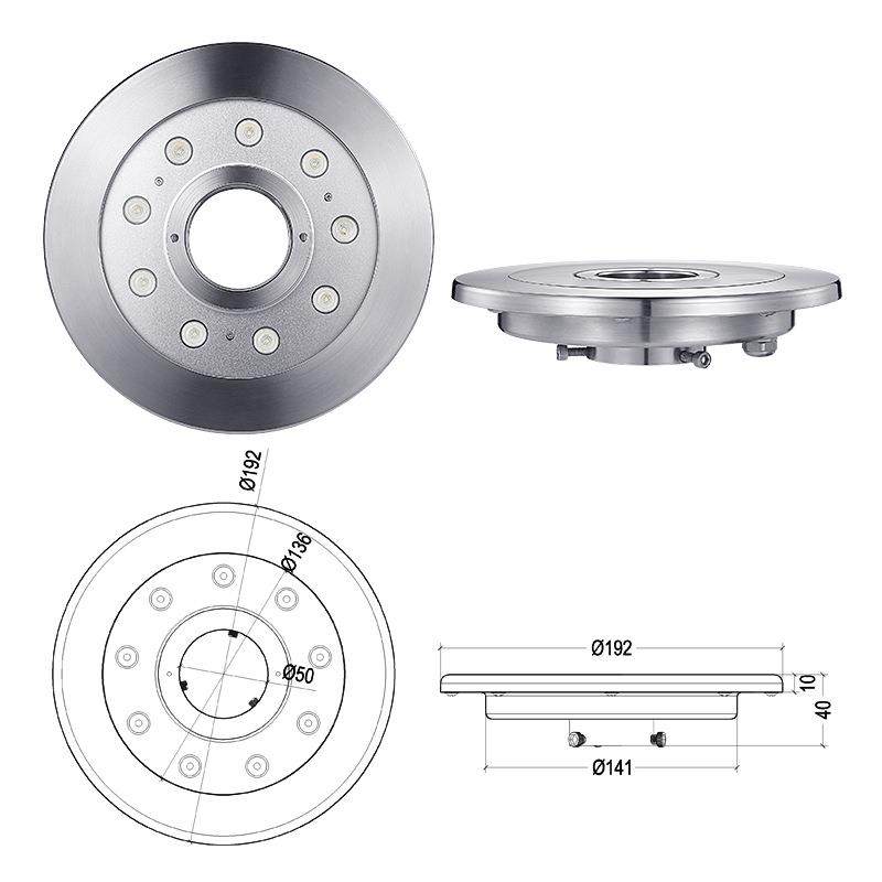 外控RGB七彩AC/DC12V/24V喷泉水柱灯不锈钢手机APP蓝牙DMX512控制 - 图0