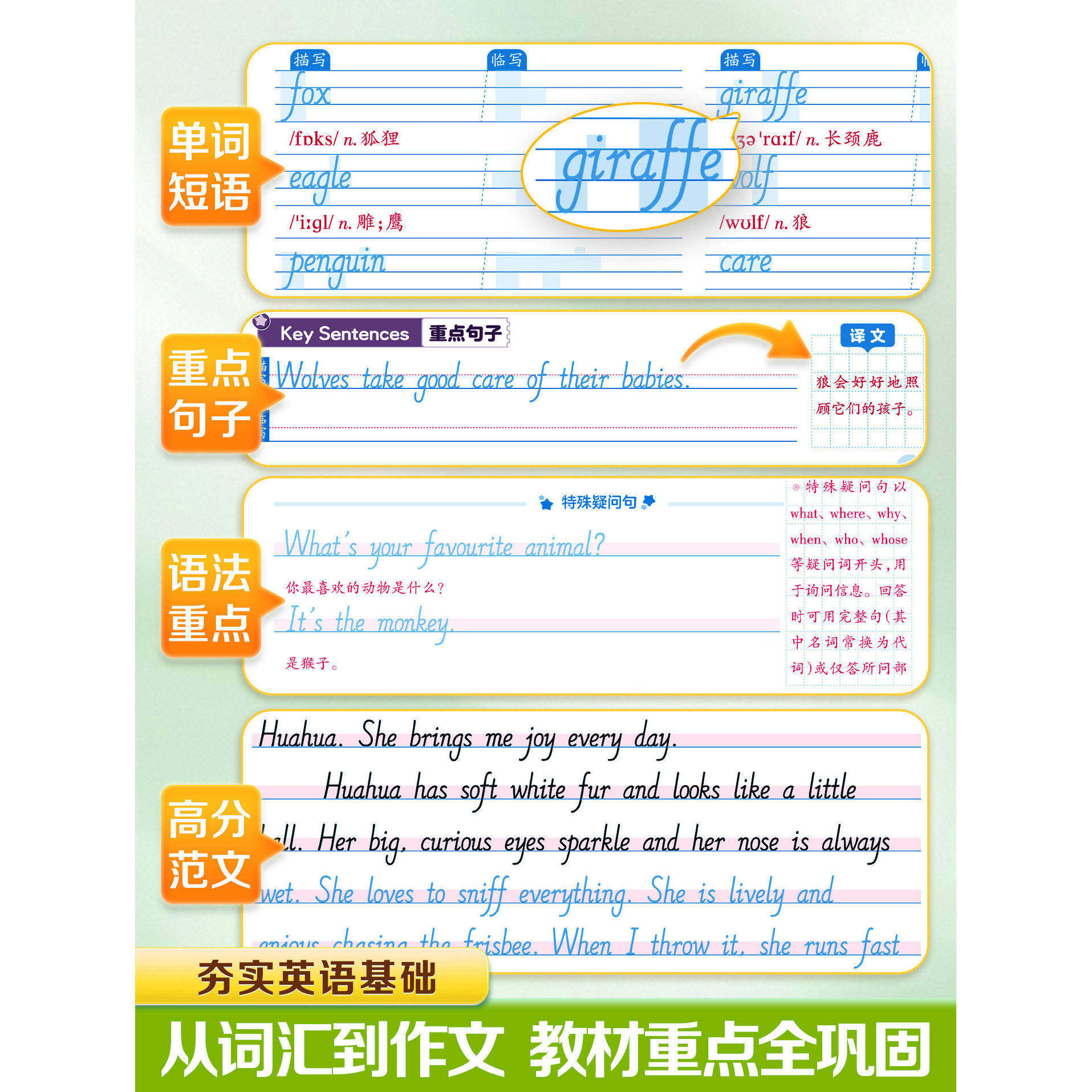 2026春新版华夏万卷七年级下册英语字帖初中生专用练字帖人教版七八年级课本同步手写体意大利斜体英文含字母单词满分作文描红本,淘宝优惠券,粉丝福利购,淘宝优惠卷