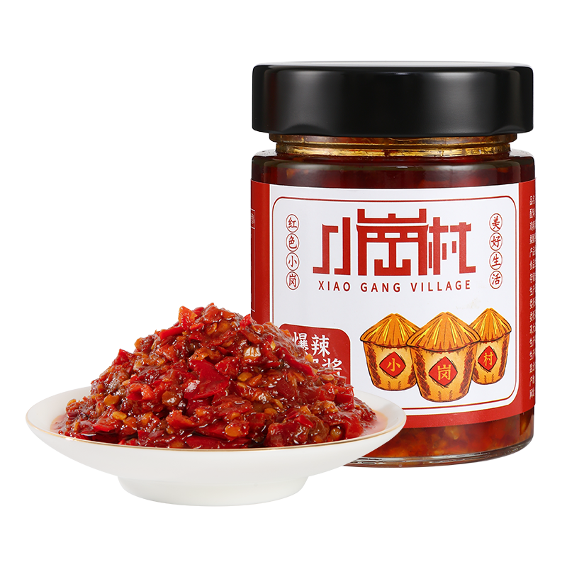 小岗村魔鬼辣椒酱下饭菜特辣酱小米椒变态辣爆辣剁椒酱拌饭酱下饭