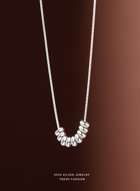 s925纯银转运珠子细项链女轻奢