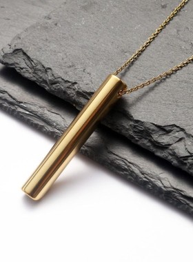 百搭长条金属口哨项链热卖调节呼吸减压项链时尚吊坠韩版帅气简约