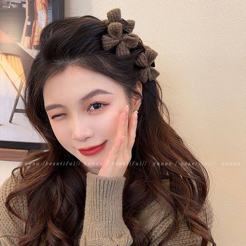 减龄小心机蝴蝶结夹子头饰发夹百搭圣诞抓夹刘海夹可爱发抓发饰,淘宝优惠券,粉丝福利购,淘宝优惠卷