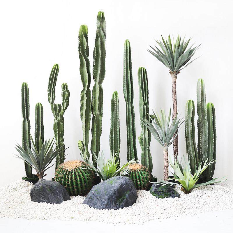 仿真仙人掌造景大型假量天尺仙人柱落地摆件网红ins风绿植物盆景,淘宝优惠券,粉丝福利购,淘宝优惠卷