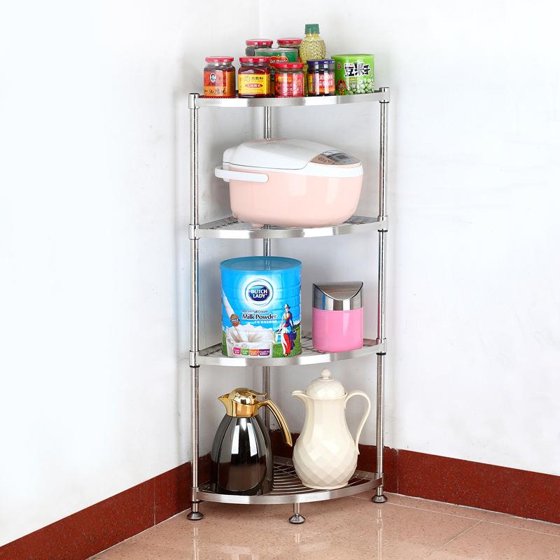 304不锈钢厨房用品锅架可调放锅架子转角架浴室墙角置物架收纳架 - 图2