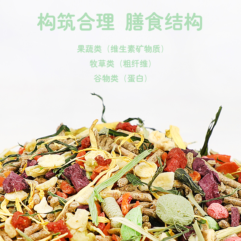 宠宠仔兔粮兔粮食饲料成幼兔营养宠物食物通用侏儒兔粮大桶装 - 图2