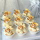Alkaline water biscuit decoration craving snacks sea salt salty cupcake baking plug-in bow tie grid plug-in