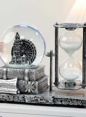 直销新款复古沙漏水晶球摆件音乐盒八音盒儿童节送老师毕业季学生