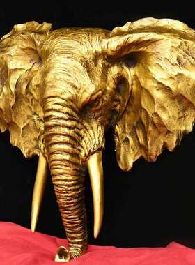 直销新款纯铜大象摆件大象头吉祥兽首挂件家居客厅装饰品工艺礼品